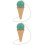 2Pièces Jouet Kendama Bois Vert Coordination Enfant Jeu Interactif 7