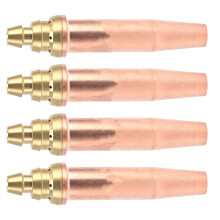 4Pcs Propane Cutting Torch Tips, Copper Brass, Φ0.9–1.5mm