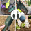 2St Lichtgewicht Plastic Tuinscheppen Donker Groen Ergonomisch 9
