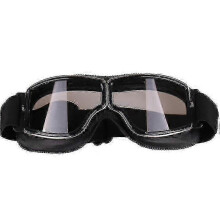 (black*transparent)Retro Style Harley Motorcycle Goggles,outdoor Windproof Riding Off-road Glasses