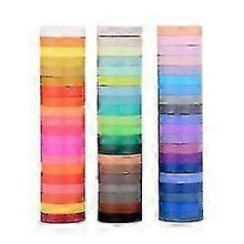 60 Pack 8mm Wide Washi Tape Set Colorful Rainbow Tape Decorative Writable Craft Tape Scrapbook Day-planner Cards