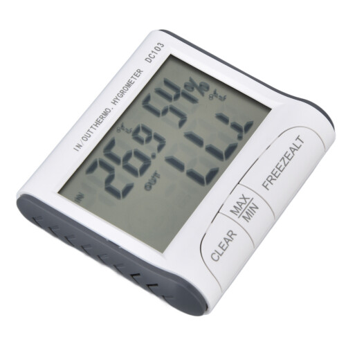 Hygrometer Indoor Dual LCD Screen Display Digital Storage Function Plastic Material Thermometer for Home 1