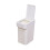 FRCOLOR Bathroom Waste Basket Office Recycle Bin Garbage Can Thin Trash White 1