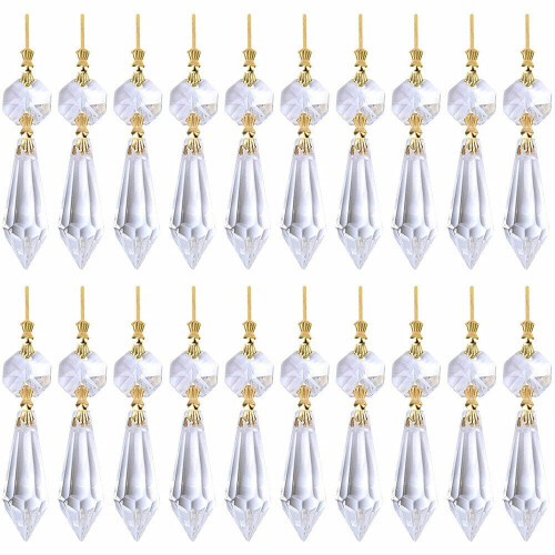 Chandelier Lamp Crystal Icicle Pendant 20 pcs