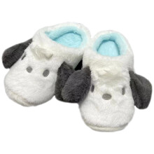 Anime Pochacco Cinnamoroll Søde Plysj Hjemmesko med Åben Ryg og Gummisål til Kvinder