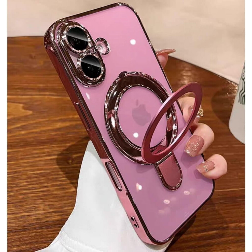 Magnetic Case For Iphone 16 Plus Â Stand, Ring Holder, Magsafe Compatible, Built-In Lens Protector, Shockproof, 6.7" 9028731108896
