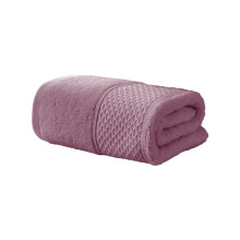 Serviette - Serviettes de toilette en coton absorbant, ultra douces et non pelucheuses, à rayures côtelées, idéales pour la salle de bain, les