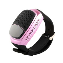 Reloj con altavoz Bluetooth portátil, radio FM, llamadas manos libres y batería de larga duración: ideal para deportes al aire libre y senderismo.