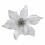 Glitter Artificial Flowers Silver12pcs15cm 1