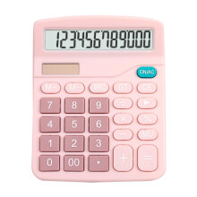 12 Bit Solar 837 Calculator Large Screen Power Supply Student Color Office Desktop Computer Multi Color Easy To Use for Home Office
