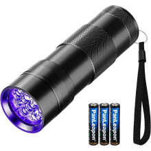 UV Torch, Pets Black Light 12LED 395nm, Dogs/Cats Urine Detector, Ultraviolet Flashlight Find Dry St Gift for men/women