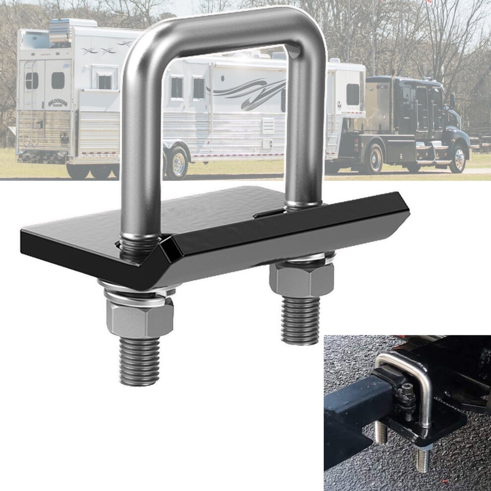 1Pcs U Bolt Anti Rattle Stabilizer Hitch Tightener Lock Down Tow Bar Clamp For Trailer Rv 9028731108704