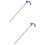 2Pcs Durable Blue Dust Pan Stick Handle for Floor Cleaning Use 9