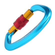 Schwerlast-Aluminium-Karabiner - Blau, 25KN Zugkraft