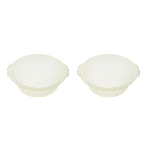 2Pièces Bac Lavage Plastique Vert Clair Polyvalent Salon Et Cuisine 1