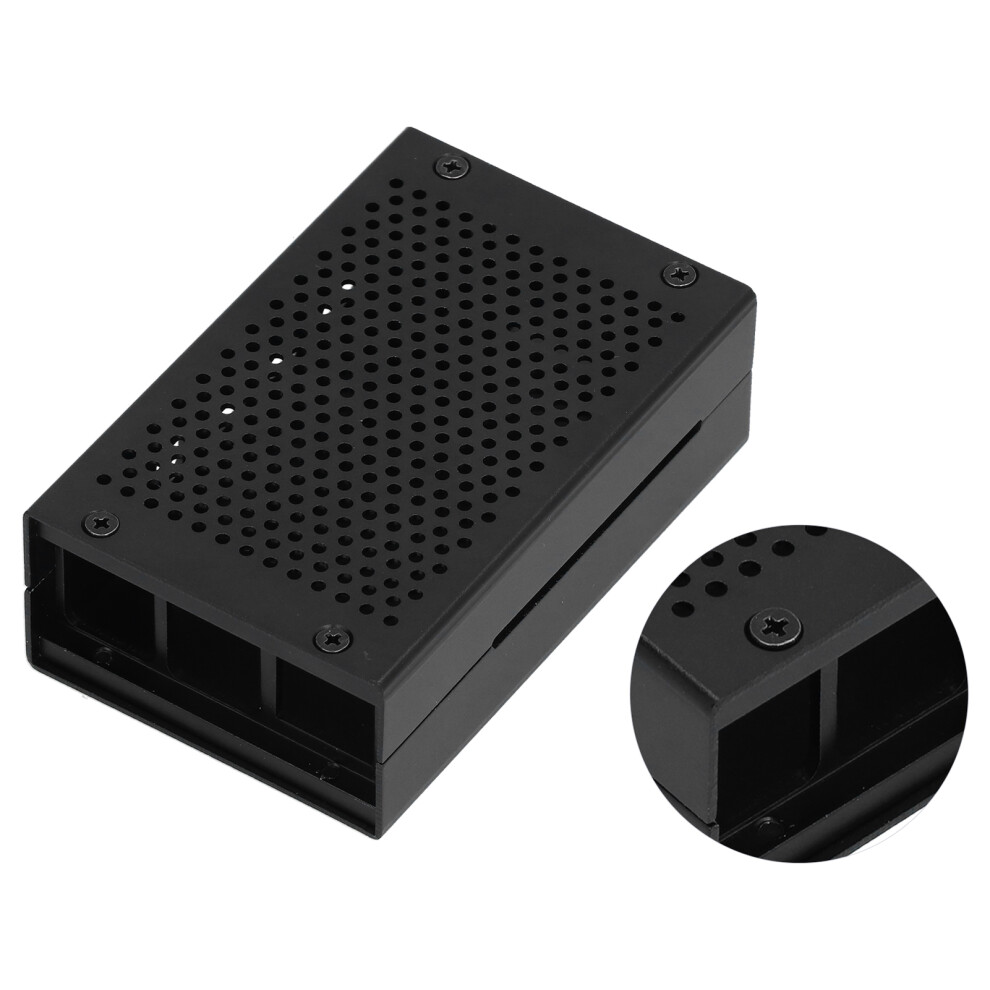 Aluminum Alloy Enclosure For Raspberry Pi 4 Model Black 9421390722319