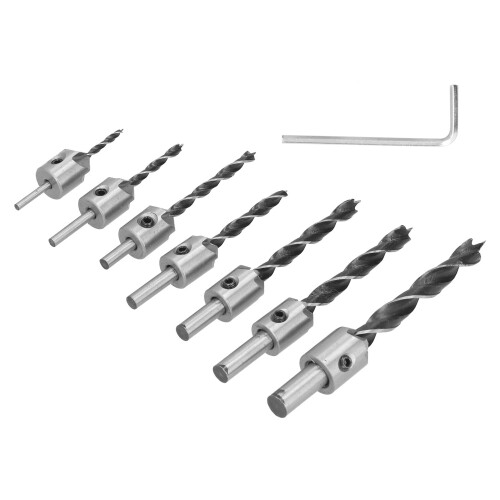 7Pcs Countersink Drill Bits Set Woodworking High Speed Steel Counter Sinker Drill Bit for Carpentry 2