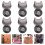6pcs cat shaped stainless steel bag locks replacements 2