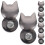 6pcs cat shaped stainless steel bag locks replacements 6