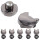 6pcs cat shaped stainless steel bag locks replacements 7