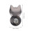 6pcs cat shaped stainless steel bag locks replacements 9