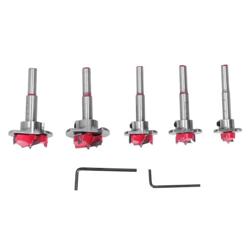 Positioning Woodworking Hole Opener Drilling Set 15‑35mm Adjustable Drill Bits with Storage Box 1