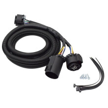 7 Pin Trailer Wiring Harness Extension Connectors Truck Bed 7 Way RV Wiring Plug 56070 for Ram Chevy