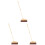 3Pièces Balais Beige Manche Bois Nettoyage Maison Durable Polyvalent 2
