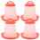 2 Pieces Chicken Container Pet Feeder Fine Grinding Poultry 2