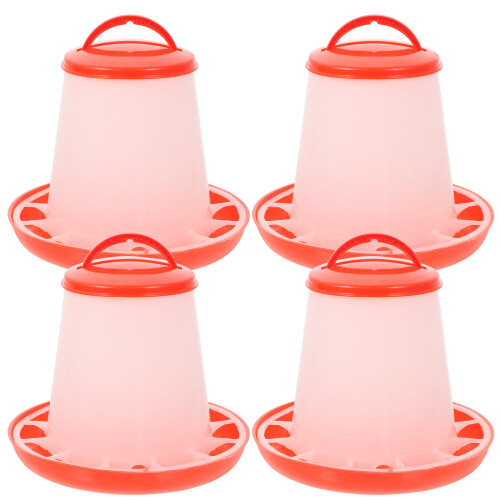 2 Pieces Chicken Container Pet Feeder Fine Grinding Poultry 1