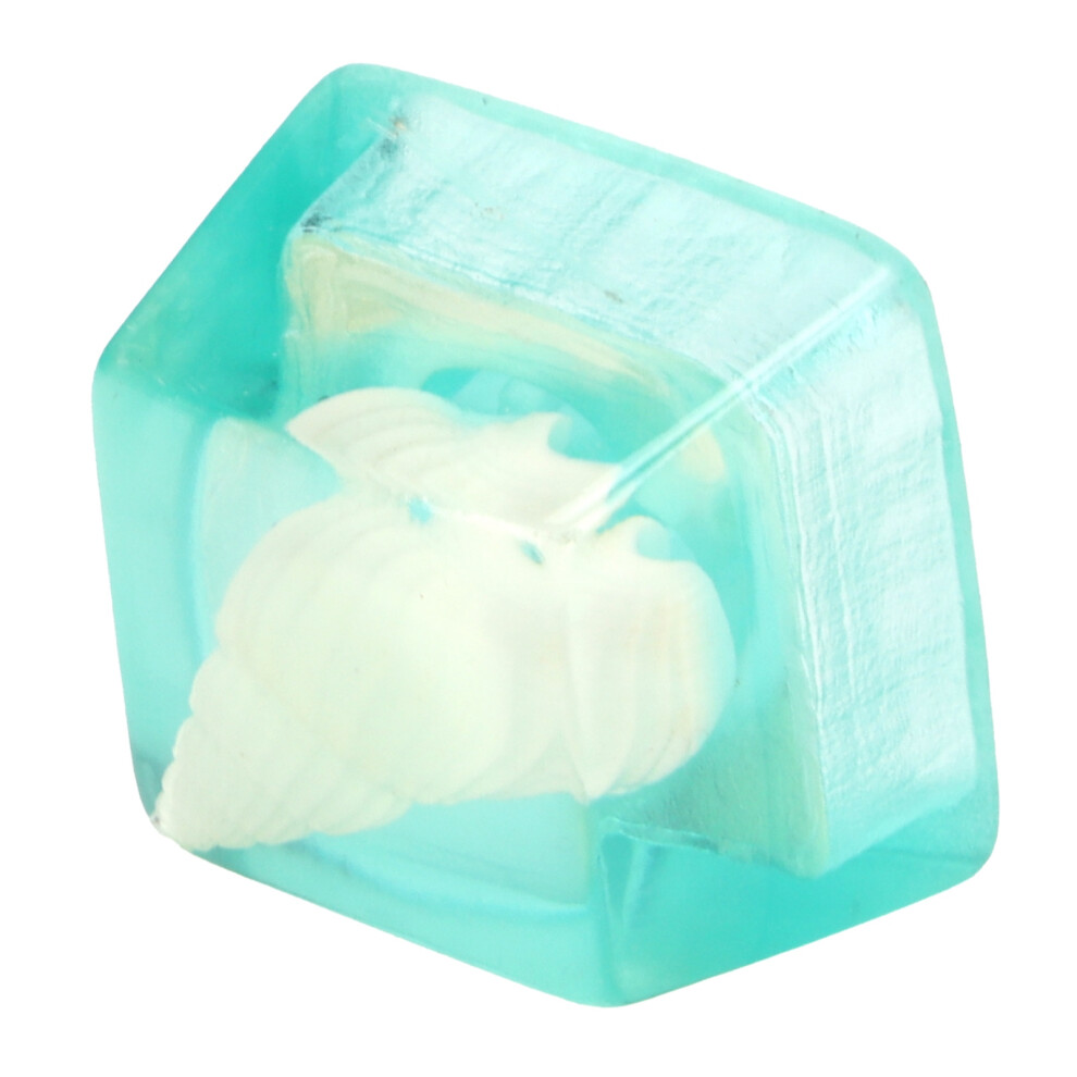 Handmade Resin Shell Keycap For Mechanical Keyboard, Corrosion-Resistant Blue 7641390722849