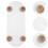 2Pcs Small Transparent Acrylic Vanity Organizer and Perfume Tray 10
