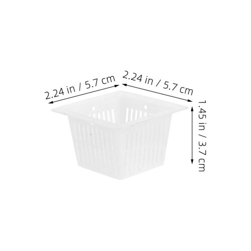 Flower Box Nursery Pots White 12pcs 2