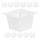 Flower Box Nursery Pots White 12pcs 9