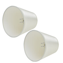 2PCS Modern Beige Fabric E14 Clip-On Wall Lamp Shades 9.2x14.2cm