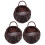 3Pcs Wicker Hanging Basket For Home Garden 4