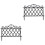 2Pcs Sturdy Black Plastic Garden Fence Decor for Yard and Path Borders 3