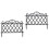 2Pcs Sturdy Black Plastic Garden Fence Decor for Yard and Path Borders 4