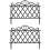 2Pcs Sturdy Black Plastic Garden Fence Decor for Yard and Path Borders 5
