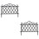 2Pcs Sturdy Black Plastic Garden Fence Decor for Yard and Path Borders 6