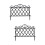 2Pcs Sturdy Black Plastic Garden Fence Decor for Yard and Path Borders 7