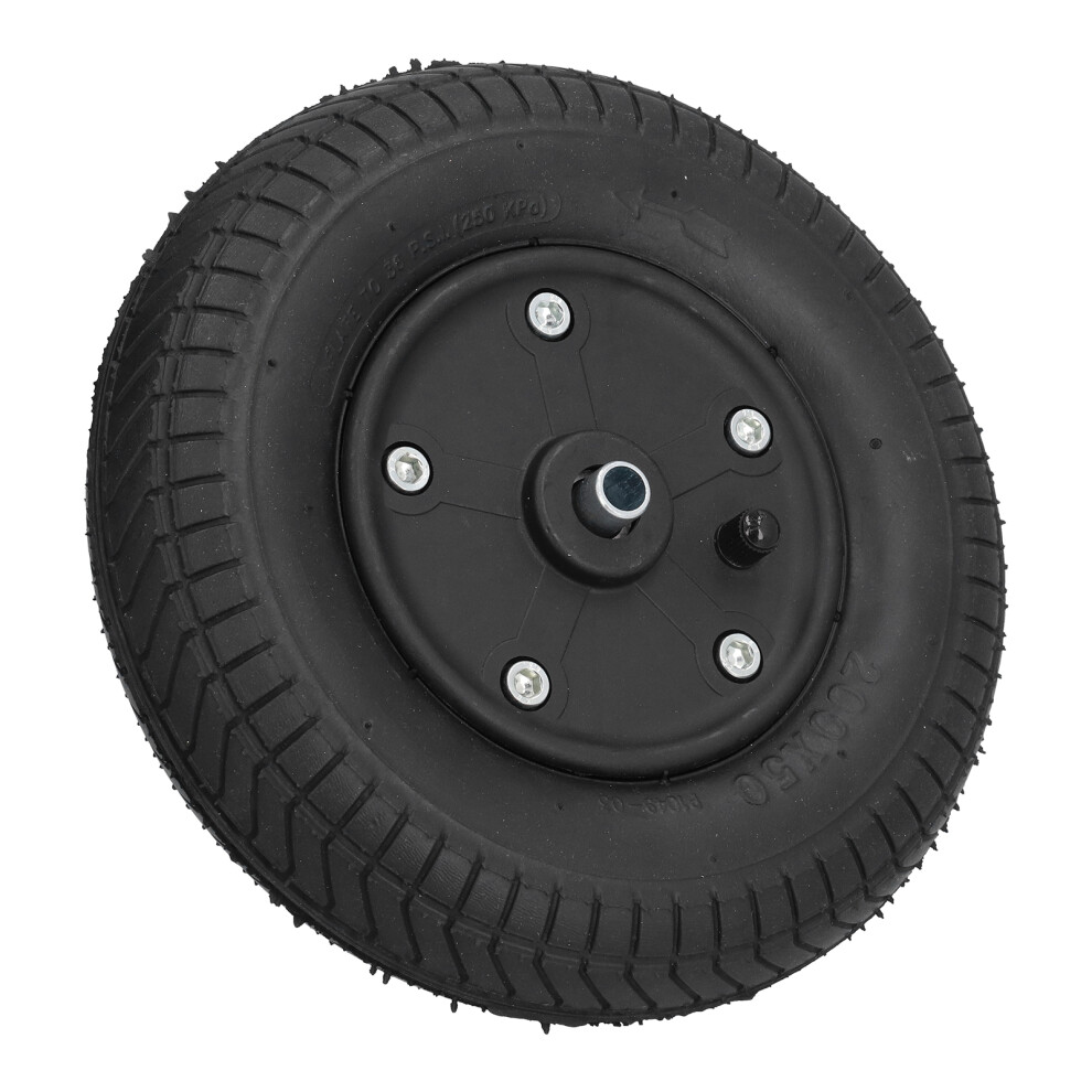 Inflatable Electric Wheelchair Front Wheel 200X50mm Aluminum Rubber 8731390723461