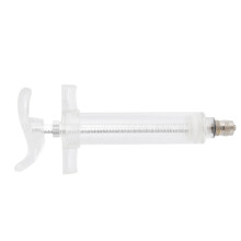 20 ml Kunststoffstahl-Verstellbare Veterinärspritze, 14,5 cm