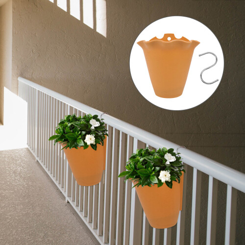 1pc Pack Wall Hanging Flower Pot Creative Holder Safe Material 2