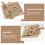 1Set Khaki Mini Schoonmaakset Met , Stoffer En Voor Bureau 11
