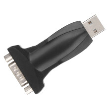 USB-zu-RS232-Konverter männlicher 9-Pin-Adapter mit FTDI-Chipsatz, schwarz
