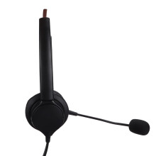 Binaural Office Telephone Headset VH530DRJ9, Black, RJ9 Corded