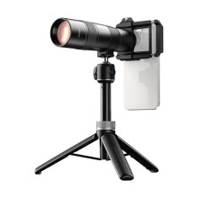 Lente Telefoto para Teléfono APL-T30X, Enfoque Interno HD con Trípode, Lente Telefoto 30X para Fotografía de Conciertos con Telefoto