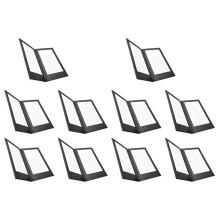 10X Rechargeable LED Light Menu Book PU Leather Display Book Night Club Restaurants Beer Bar Shop Cafe Two Pages
