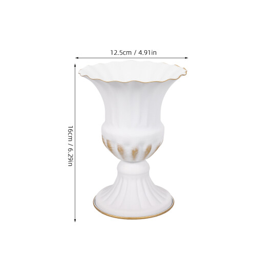 2 Pezzi Vaso Decorativo In Ferro Per Cimitero E Ricordo 1
